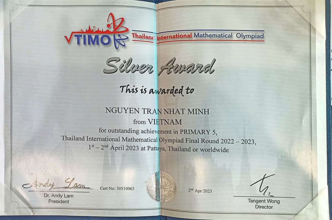 TIMO International - Silver Medal