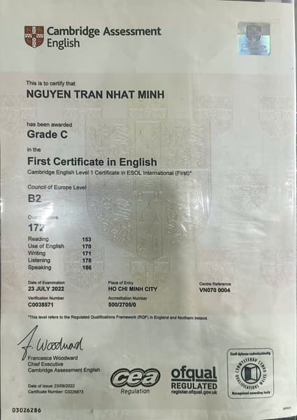 Cambridge English: FCE (Level B2)