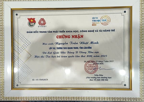 2nd Prize - 31st National Youth Informatics Contest (Group B, Regional Level)