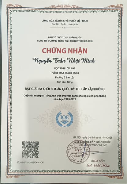 IOE National Ranking - 3rd Prize